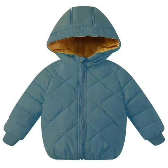 SEAOPEN Boy's Lightweight Puffer Jacket Warm Winter Coat Waterproof Outerwear Jackets Coats Blue,9 Years