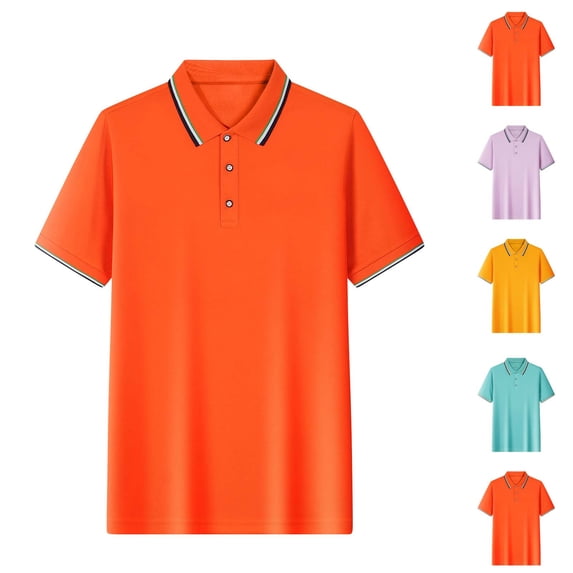SEAOPEN Men's Casual Neck Turndown Collar Sleeved Tops Blouse Big and Tall Today Mint Green,4XL