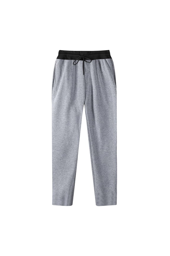 Men's Sweatpants with Pockets Thin Fleece Tapered Joggers Drawstring Waist Athletic Gym Running Workout Track Pants under $10.00 Gray,XL