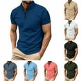 thumbnail image 1 of SEAOPEN Mens Henley Long Sleeve Shirts Front Casual T-Shirts Washed Soft Classic Tee Today Sky Blue,L, 1 of 6