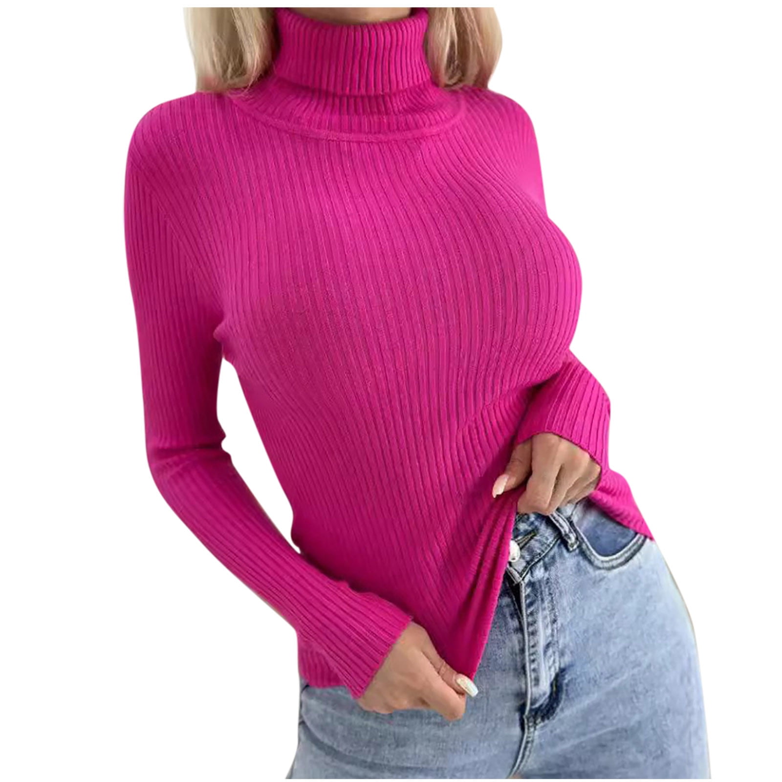 Women’s Lightweight Sweater - Topo Turtles - Pink Tide main image 1