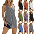 thumbnail image 1 of SEAOPEN Women's Workout Tank Tops Lightweight Sleeveless Shirts for Women Loose Fit Tops for Athletic Running Tennis Yoga Purple,2XL, 1 of 7