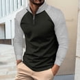 thumbnail image 1 of SEAOPEN Henley Shirts for Men Long Sleeve Basic Waffle Pullover T-Shirt with Pocket Gray L, 1 of 6