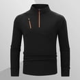 thumbnail image 1 of SEAOPEN Men's 1/4 Zip Pullover Mens Golf Sweaters Quarter Zip Pullover Sweatshirt Moisture Wicking Shirts for Men Black L, 1 of 6