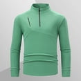 thumbnail image 1 of SEAOPEN Men's 1/4 Zip Pullover Mens Golf Sweaters Quarter Zip Pullover Sweatshirt Moisture Wicking Shirts for Men Mint Green L, 1 of 6