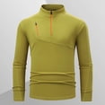 thumbnail image 1 of SEAOPEN Men's 1/4 Zip Pullover Mens Golf Sweaters Quarter Zip Pullover Sweatshirt Moisture Wicking Shirts for Men Yellow XXXXL, 1 of 6