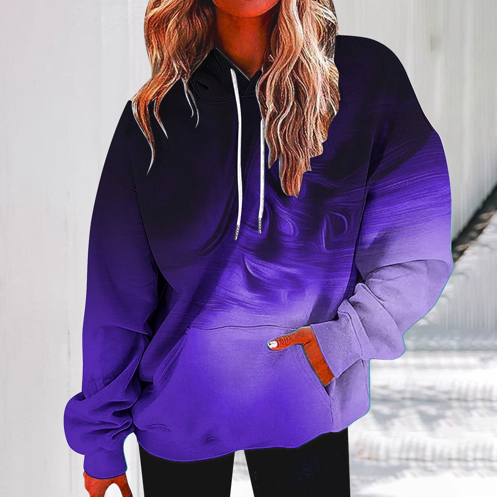 SEAOPEN New Year New You Tie Dye Pullover Hoodie for Women Drawstring Hooded Sweatshirt Drop Shoulder Oversized Hoodies Gradient Graphic Athletic Sweatshirts with Pocket Hot Pink S Walmart
