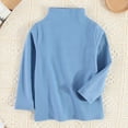 thumbnail image 1 of SEAOPEN Toddler Kids Boys Girls Shirts Fashion Solid Color Round Neck Long Sleeve T-Shirt Top Blue,6 Years, 1 of 6