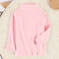 thumbnail image 1 of SEAOPEN Toddler Kids Boys Girls Shirts Fashion Solid Color Round Neck Long Sleeve T-Shirt Top Pink,3 Years, 1 of 6