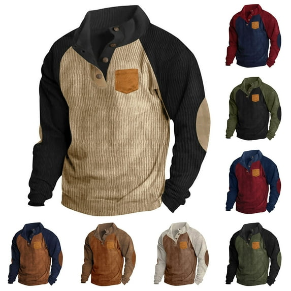 SEAOPEN Winter Clearance Men Mens Hoodies And Sweatshirts Fleece Pullover Long Sleeve Pocket Sweatshirt Workout Comfort Fall Tops