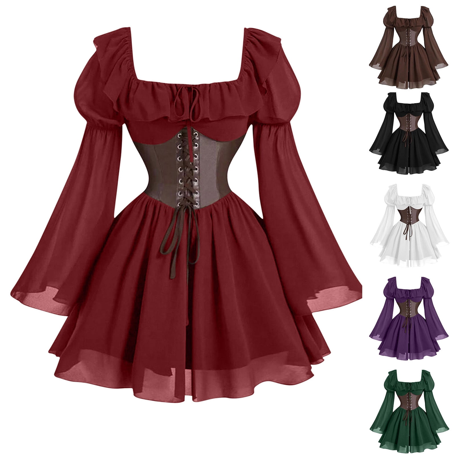 LACE And Chiffon Corset Back Dresses Sunset main image 0