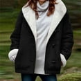 thumbnail image 1 of SEAOPEN Womens Oversized Zip Up Hooded Jacket Winter Plus Size Sherpa Coat Fleece Coat for Women Black S, 1 of 5