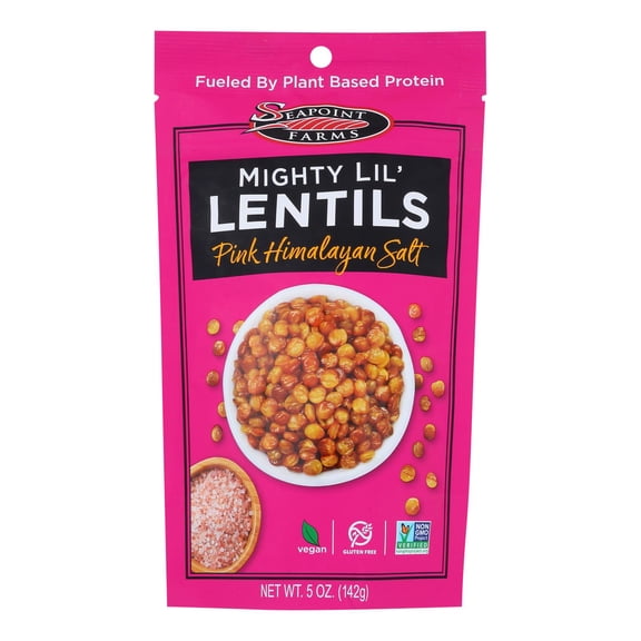 SEAPOINT FARMS - Lentil Snack with Himalayan Salt - 5 Oz, Case of 12