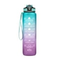 thumbnail image 1 of SEARCHI 34oz Frosted Motivational Water Bottle with Time Marker & Straw, Leak-Proof Tritan BPA-Free, Ensure You Drink Enough Water for Fitness, Gym, Camping, Outdoor Sports, 1 of 9