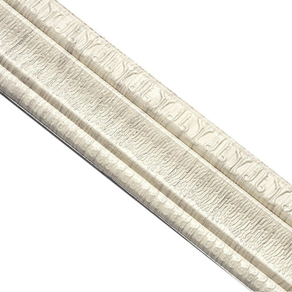 SEARCHI 3D Wallpaper Border Stickers Self Adhesive Wall Trim Line Skirting Border Removable Foam Molding Trim Wall Room Tiles Sticker Baseboard Wallpaper for Kitchen Bathroom