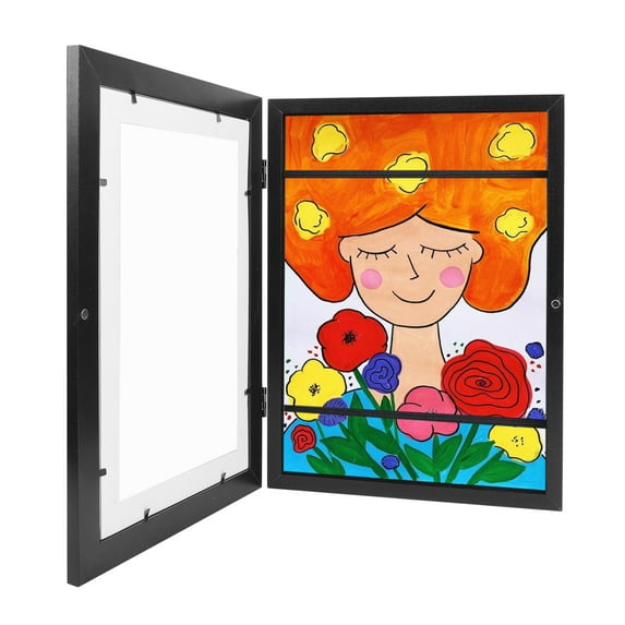 SEARCHI Kids Artwork Display Frame, Kids Frames Front Opening, Children A4 Picture Frame, Photo Picture Storage Frames for Drawing Crafting Projects Home or Office