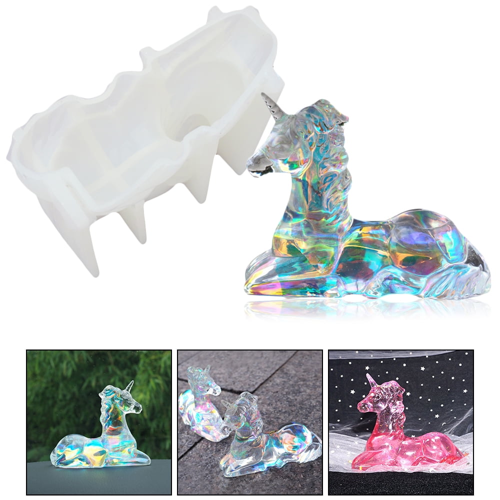 SEARCHI Resin Molds, DIY Crystal Silicone Molds for Resin, Epoxy Silicone Resin Casting Molds for Beginner, Home Decoration DIY Crafts Gift Hand Making