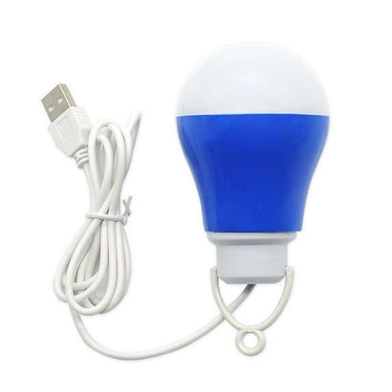 SEARCHI USB LED Light Bulb with Switch, Camping Lantern Light with USB Separate Y Line, LED Light Bulb with Hook Adapt to Solar Panels for Indoor Outdoor