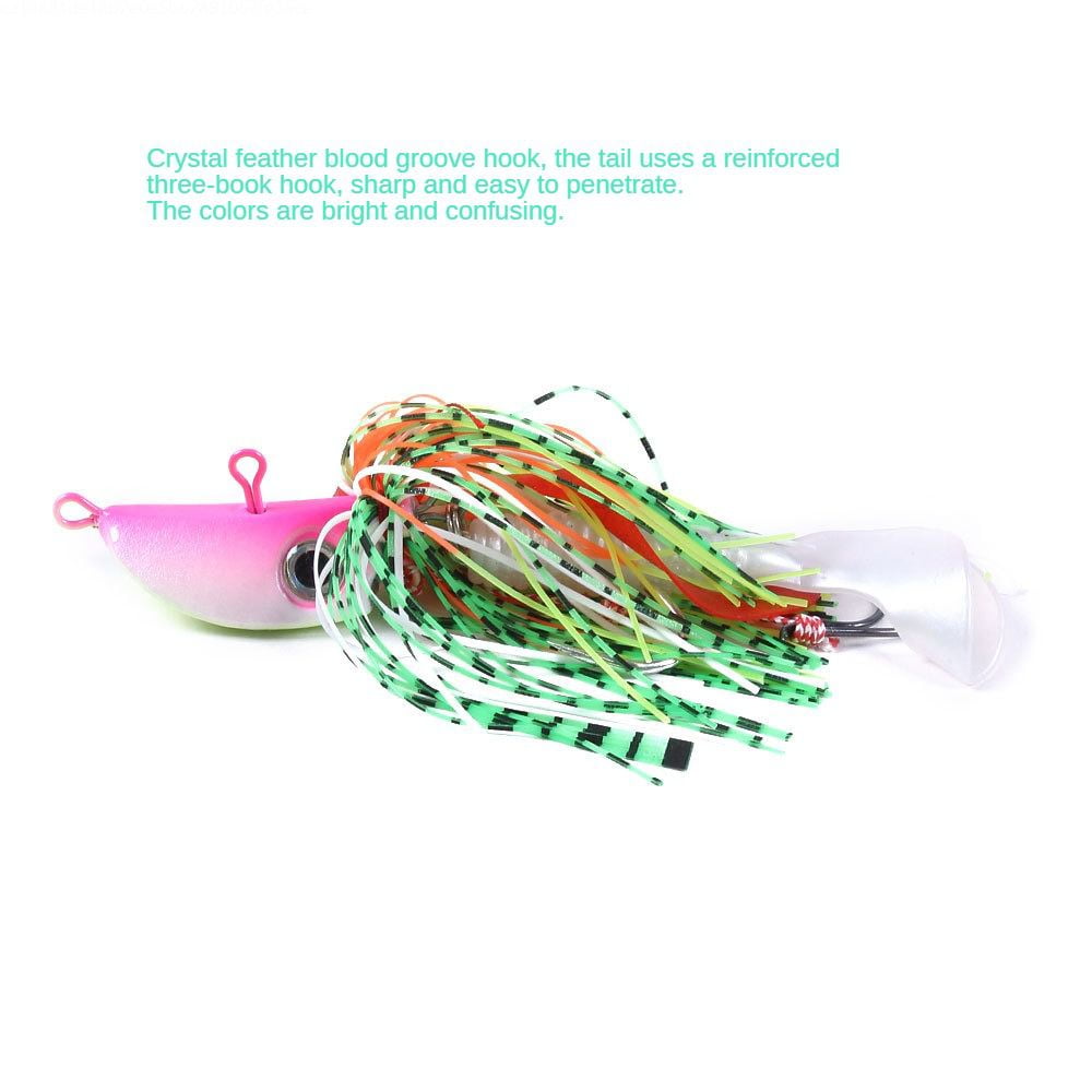 Luya simulation fake bait sea fishing octopus beard guy lead hook bait JIG big lead fish head beard guy 20-150G