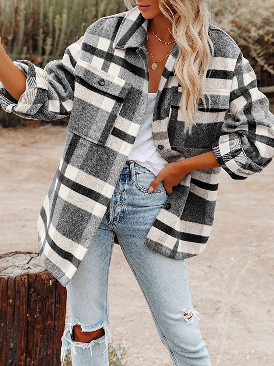 SEARIPE-Women-s-Casual-Plaid-