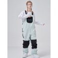 thumbnail image 1 of SEARIPE Women's Ski Snowboard Bib Pants Insulated Snow Overalls Waterproof Breathable Light Blue M, 1 of 4