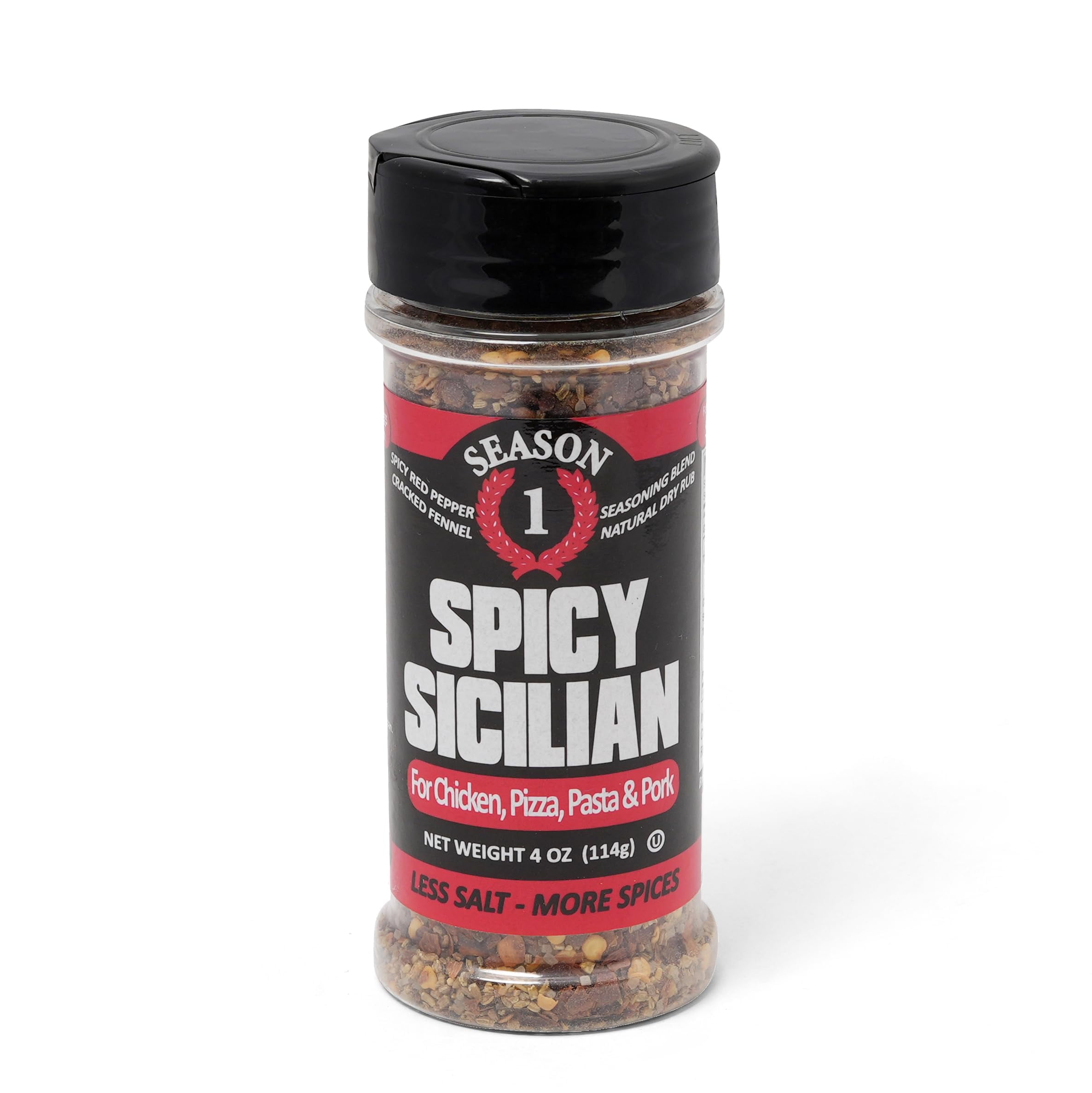 SEASON 1 Spice Italian MMF7 Blend Hot, 4 OZ Authentic Italian