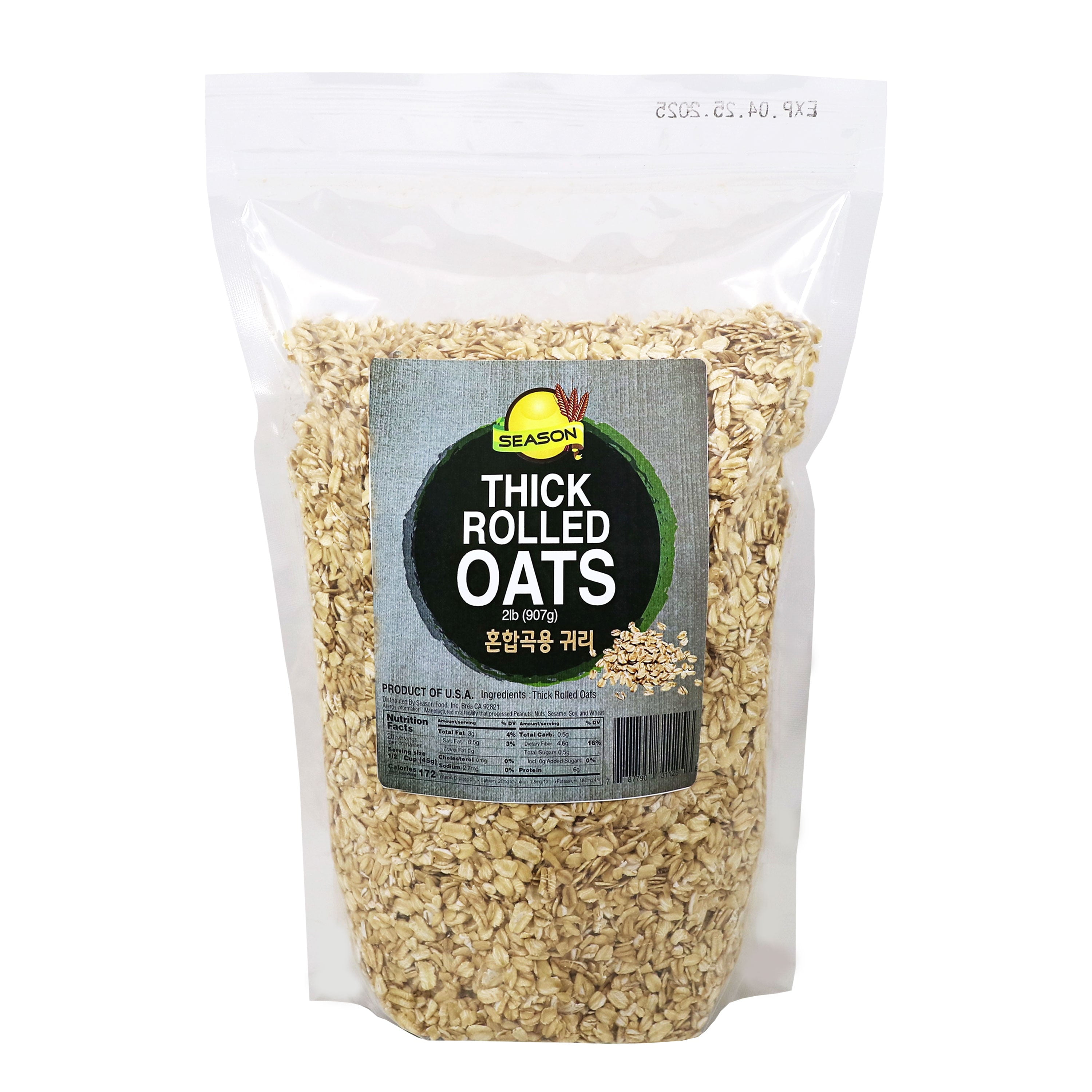 SEASON THICK ROLLED OATS TRADITIONAL AND INSTANT OATS & OAT GROATS