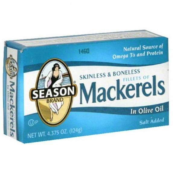 SEASONS MACKEREL FILLETS-4.375 OZ -Pack of 12