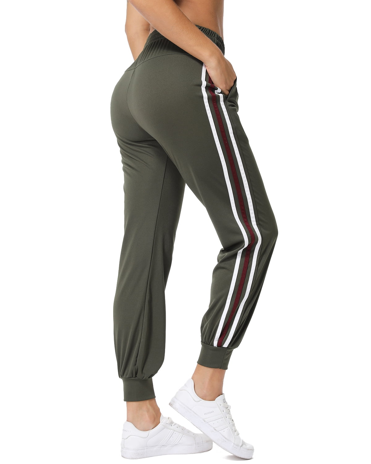 SEASUM Women's Athletic Joggers Pants Dry Fit Workout Running Sweat