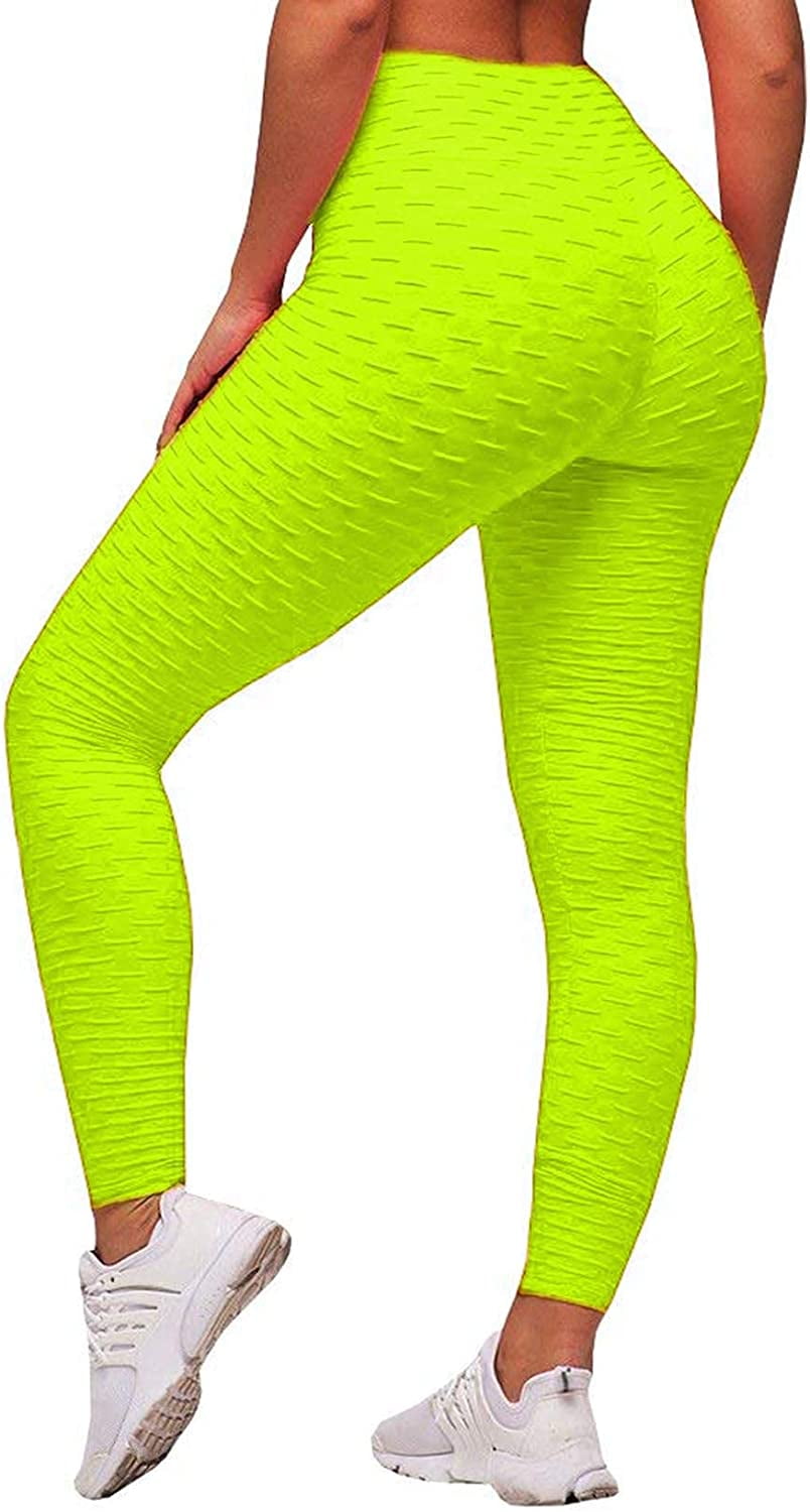 GetUSCart- SEASUM Women's High Waist Yoga Pants Tummy Control Slimming  Booty Leggings Workout Running Butt Lift Tights XS
