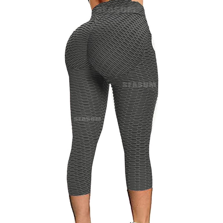  SEASUM Women's High Waist Yoga Pants Tummy Control