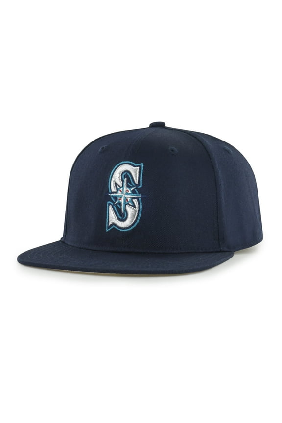 MLB Seattle Mariners Primary Team Color Flat Bill Snap Back Hat