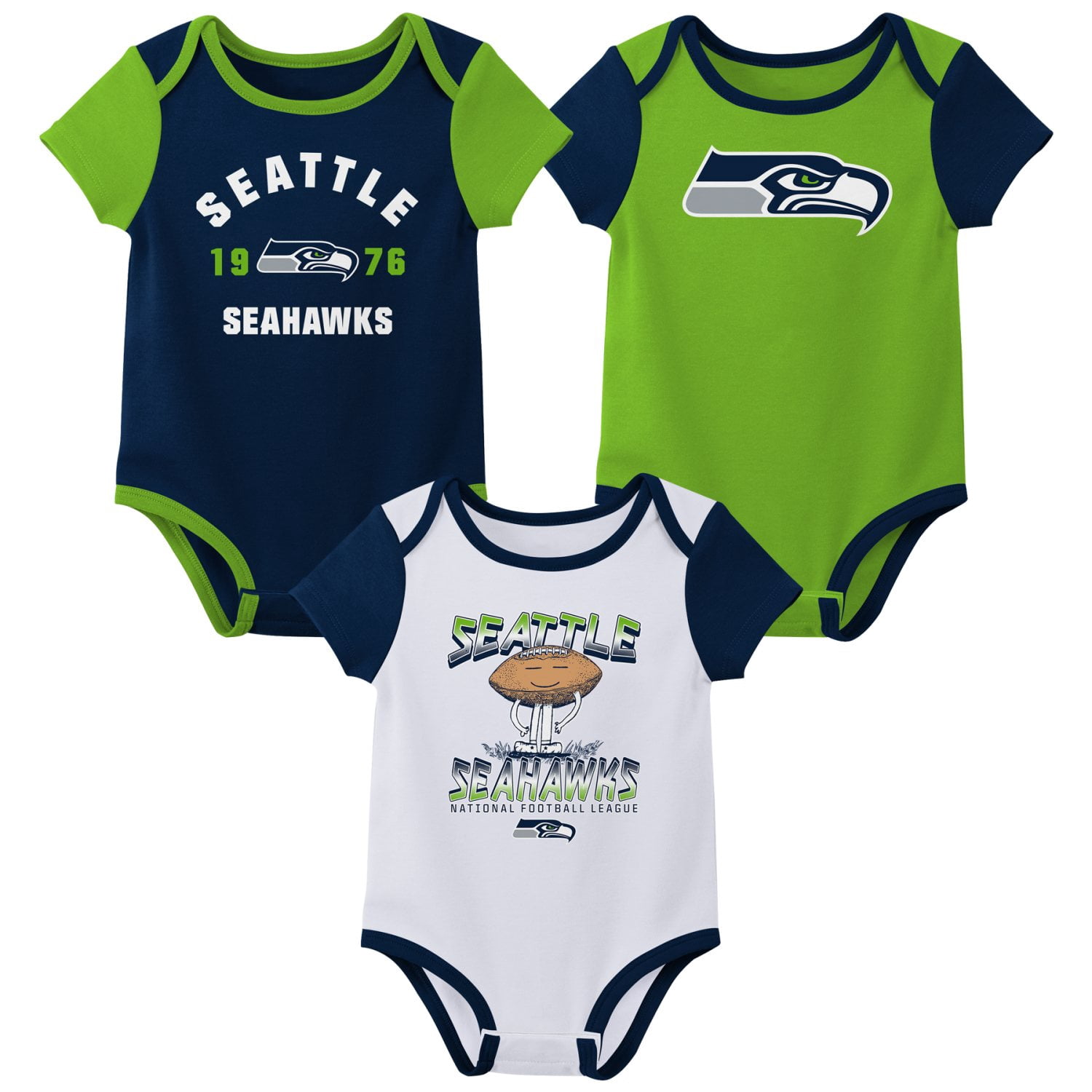 SEATTLE SEAHAWKS NFL Boys Onesie Game Day Fan Apparel
