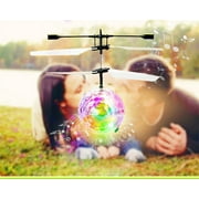 SEAYI Flying Orb Ball Toys Soaring Hover Pro Boomerang Spinner with Led Light Hand Controlled Mini Drone Ball Shape Spinning Safe Fly Toys Christmas Gifts for Kids Multicolor