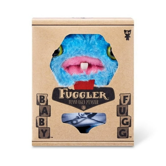 Yanxiao Fugg-ler Series Toys of Baby Fugg (V3 - Screech), 3.5 inch Fugg-ler Funny Ugly Monster with Human-like Teeth Plush Toys for Kids, Age 4+