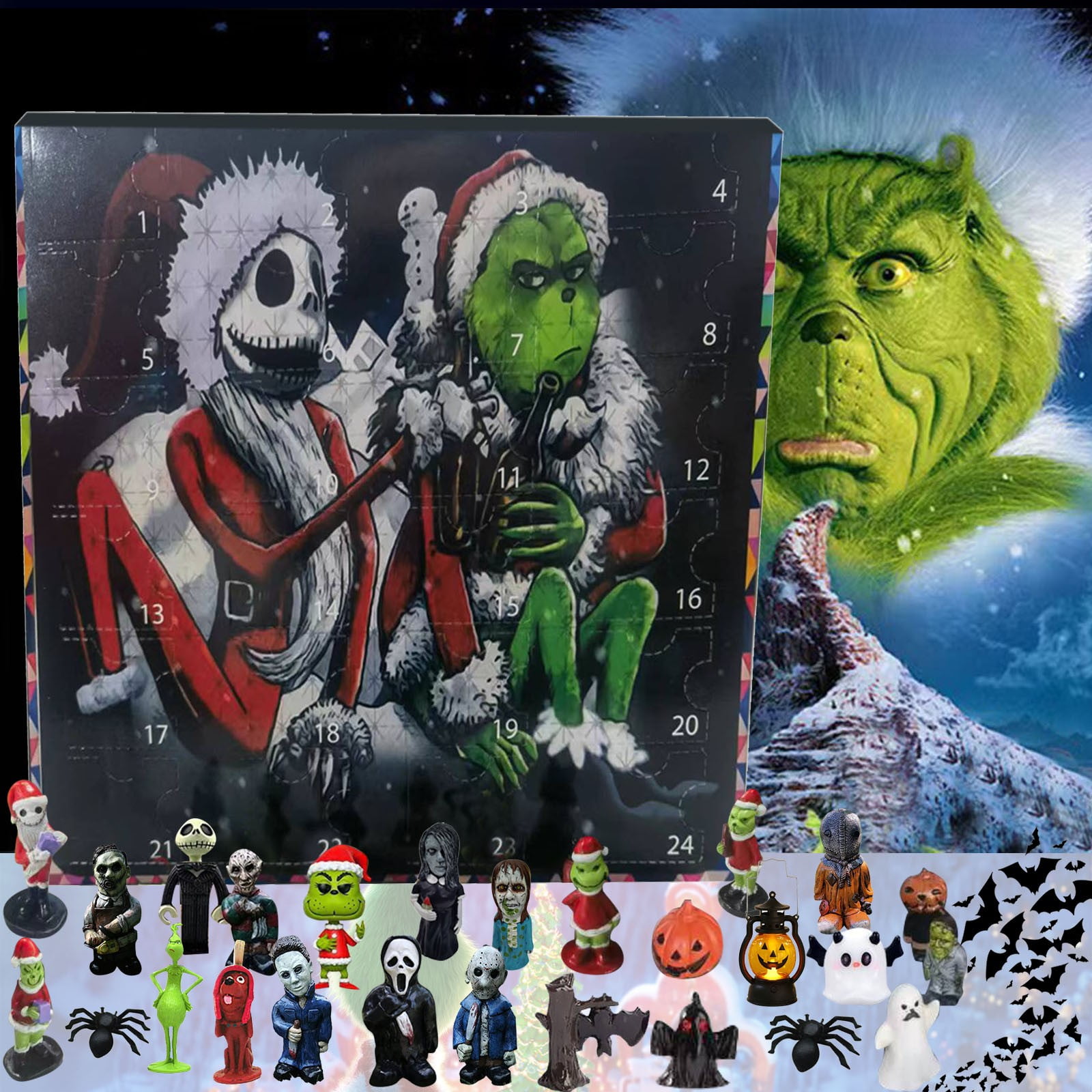 SEAYI Grinch Christmas Advent Calendar 2023 Clearance Grinch Countdown