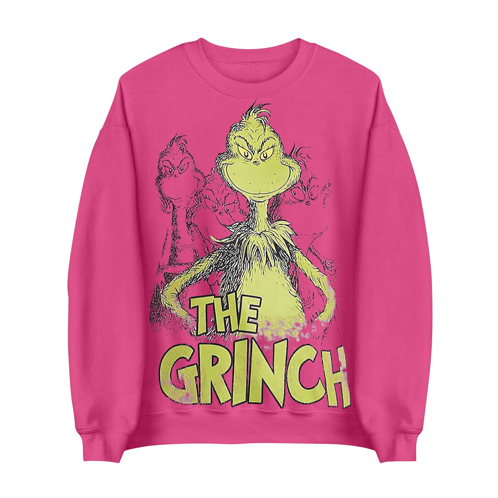 SEAYI Women's Grinch Printed Crewneck Sweatshirts Grinch Christmas