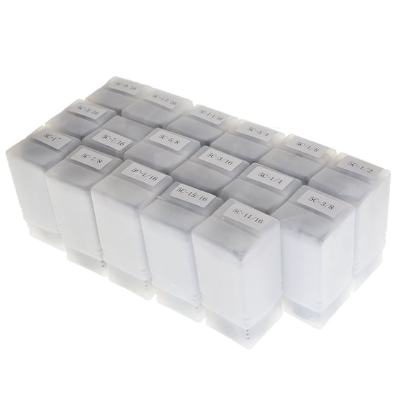 SEBLAFF 1/16 - 1-1/16" 5C Round Collet Set By 16th Harden 0006" TIR 17 Pack