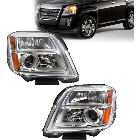 SEBLAFF 1 Pair Headlight Assembly Replacement for 2010-2015 Terrain Headlamp Light & Right Side 23319179 23319180