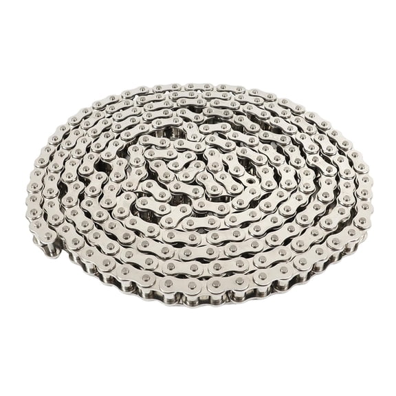 SEBLAFF 10 Feet of 40SS Roller Chain 240 Links with 1 Free Link Chain Ring