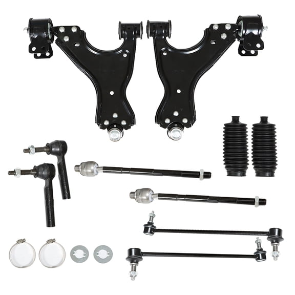 SEBLAFF 12PCS Front Suspension Kit Control Arms Replacement for 2007-2017 Buick Enclave Chevrolet Traverse GMC Acadia Saturn Outlook