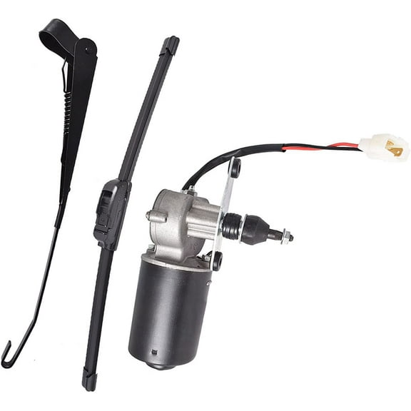 SEBLAFF 12V Electric Windshield Wiper Motor Hard Coated Kit Replacement for Polaris RZR Kawasaki Maverick X3 R UTV