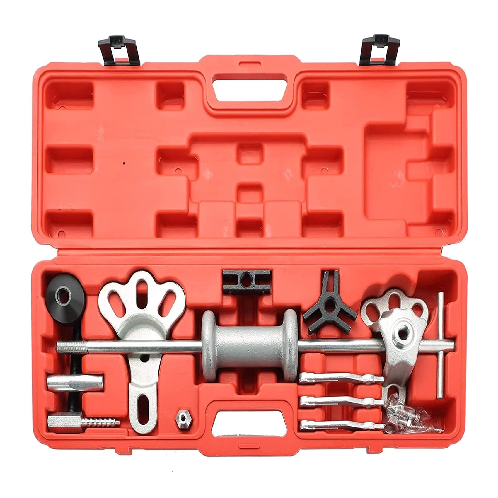 Biltek 18pc Heavy Duty Slide Hammer & Puller Set | Dent Puller, Bearing & Seal Extractor Tool Kit