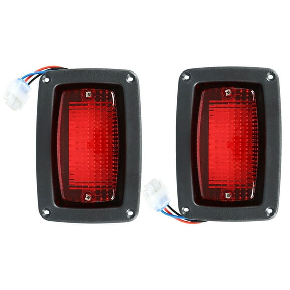 SEBLAFF 2 LED 3 Wire Taillights Golf Cart LED Tail Light Kit For Club Car 1982+ DS