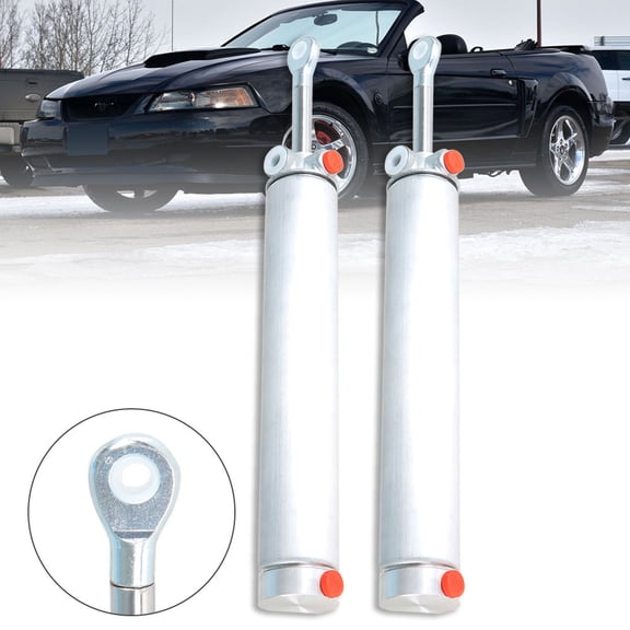 SEBLAFF 2 Pieces Convertible Top Piston Hydraulic Lift Cylinder Arms for Mustang 1999-2004 Driver and Passenger Side