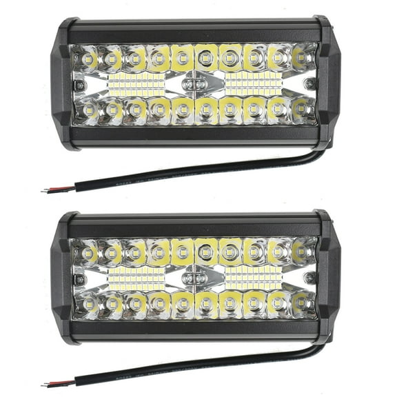 SEBLAFF 2PCS 7 Inch LED Pods Flood Spot Combo LED Light Bar Off Road Lights Driving Fog Light Driving Lights for Truck ATV UTV SUV Boat Tractor Light