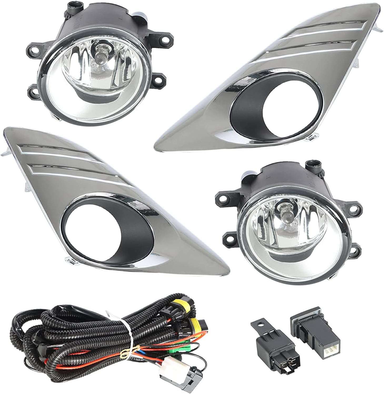 SEBLAFF 2Pcs Fog Lights Assembly Replacement for 2012 2013 2014 Toyota ...