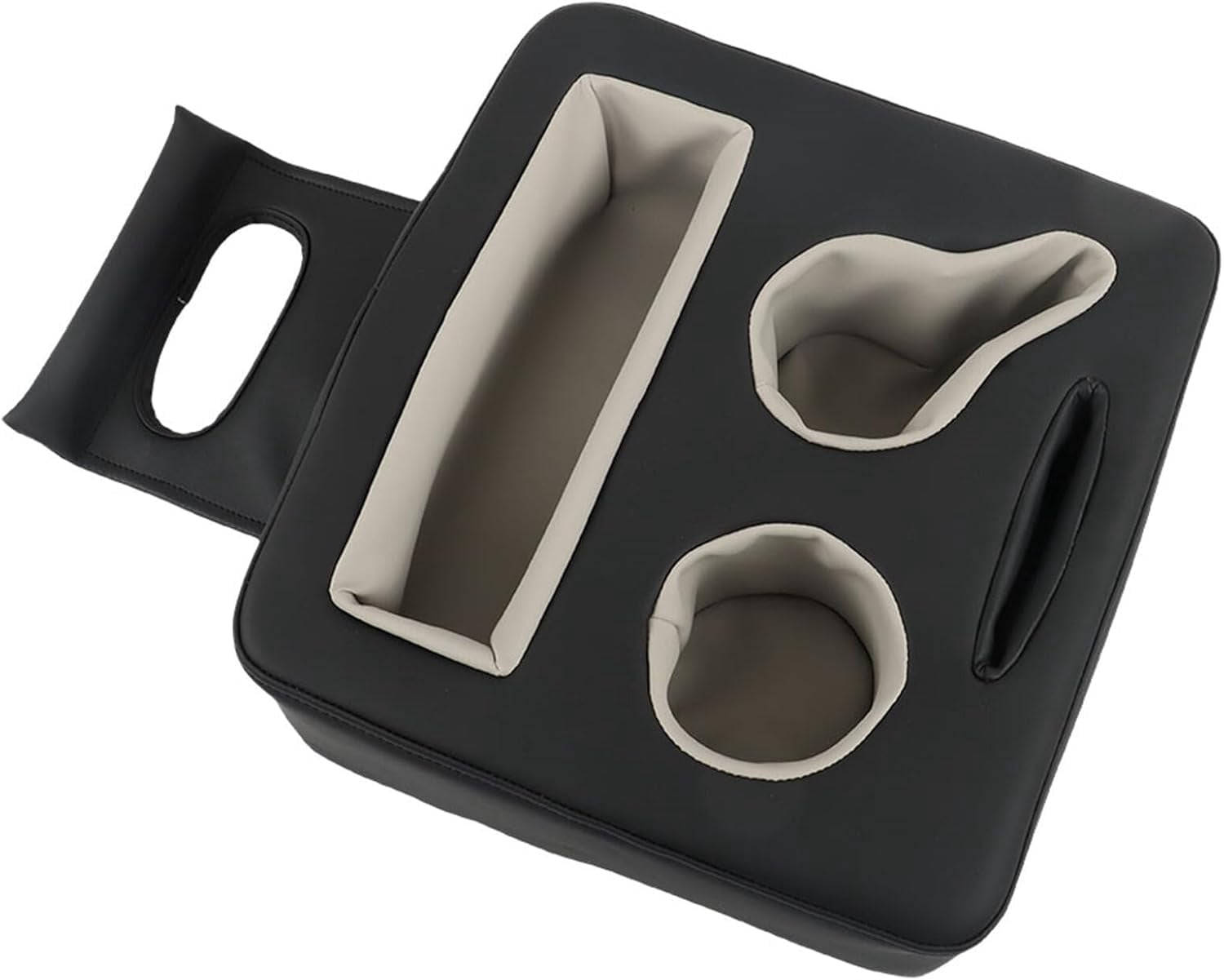 SEBLAFF 3.54-3.94Inch Wide Black Car Cup Holder Back Seat Couch Car Sofa Storage Boat Tray Back Seat Organizer