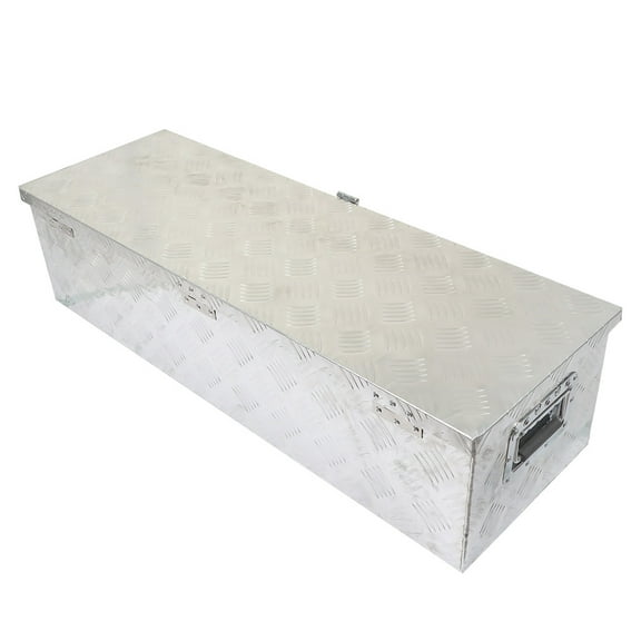 SEBLAFF 39 Inch Aluminum Tool Box Trailer Tongue Truck Heavy Duty Truck Replacement for Pickup Underbody Underbed Storage Organizer w/Lock Keys