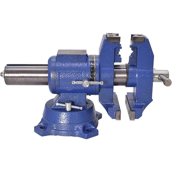 SEBLAFF 4 Inch Multipurpose Vise 360 Degree Rotation Clamp on Vise with Swivel Base Heavy Duty Multi-Jaw Vise Bench Vise Fit for Household Industry Multifunctional Clamping and Fixing